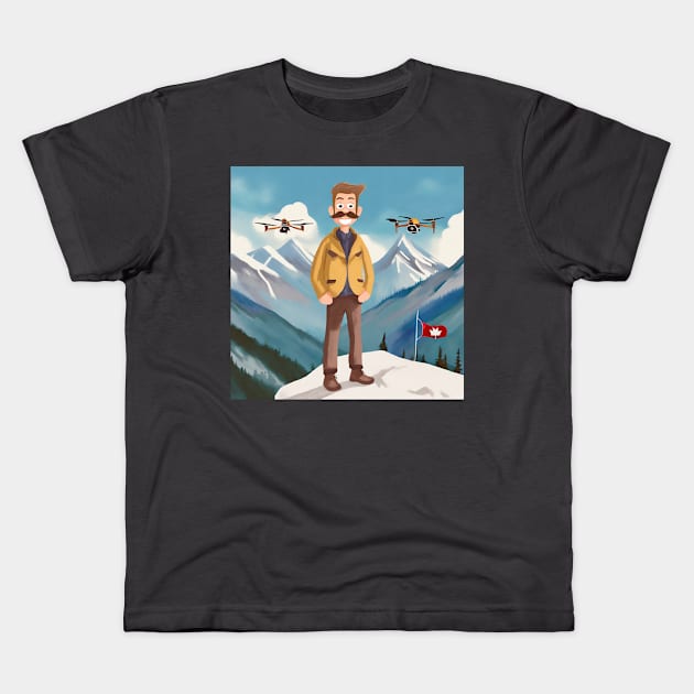 Canadian Hoser Kids T-Shirt by FPV YOUR WORLD